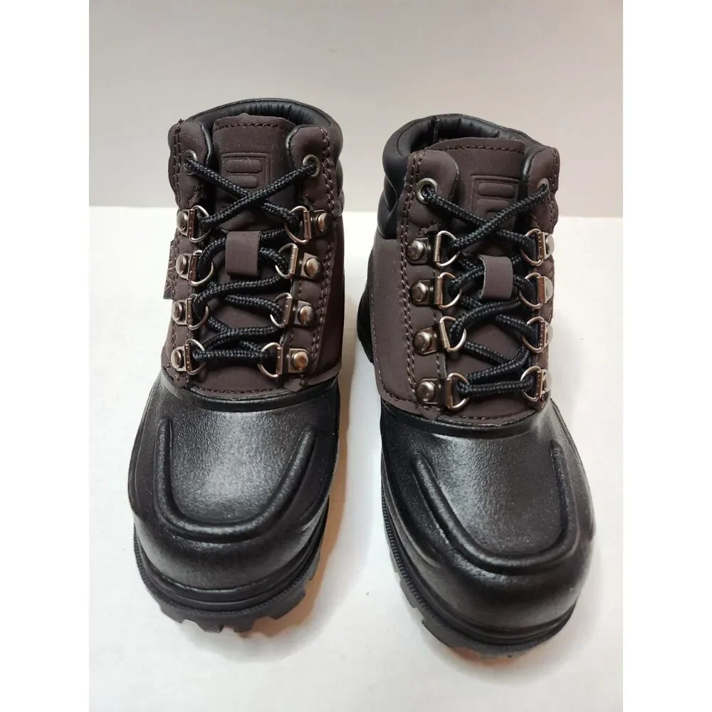 Fila WeatherTec Hiking Shoes Little Kids Size 11 Espresso/Black
